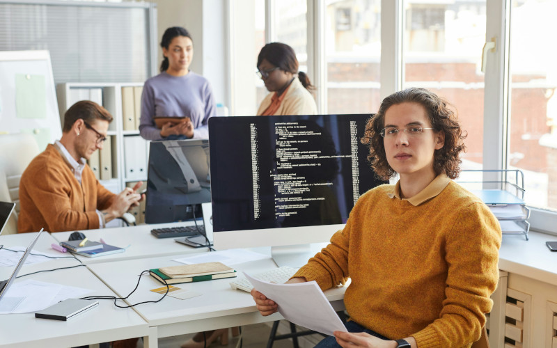 Developers building business software